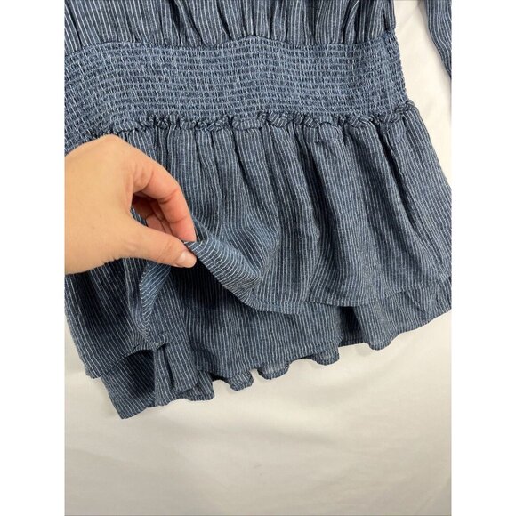 Rails Juliette Salem Stripe Linen-Rayon Midi Dress Women’s Size L - Picture 7 of 16